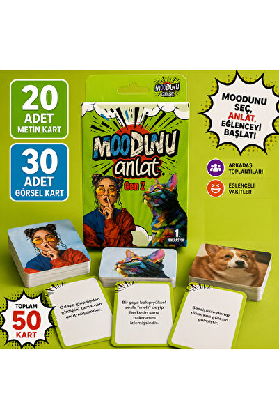 Luxmon Tell Your Mood Gen Z Mini Pack Card Game 50 Cards
