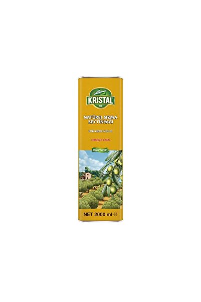 Kristal Natürel Sızma Zeytinyağı Yumuşak Doğal 2 L Teneke