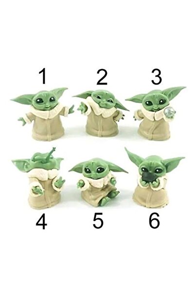 gifttime Star Wars 3D Baby Yoda Mini Figür Oyuncak 6cm 1 adet