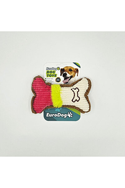 Eurodog ZENGEMTR لعبة كلب قطيفة على شكل عظم (162543) 16x10 سم