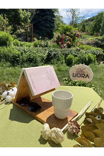 Lioracommerce Masaüstü Ahşap Kitap Ayracı, Tutucu Standı ve Organizer - El Ya...