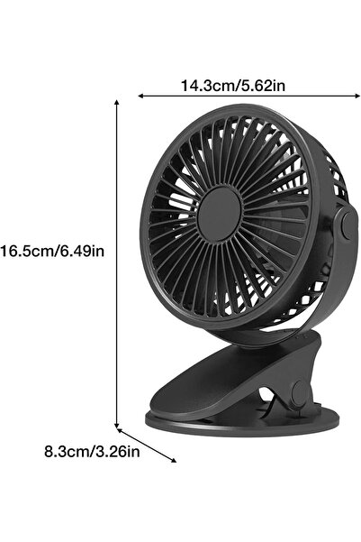 NEVARSA USB Kablolu Mini Fan Standlı Mandallı  Model Tatilde Kampda Evde  Oyn...