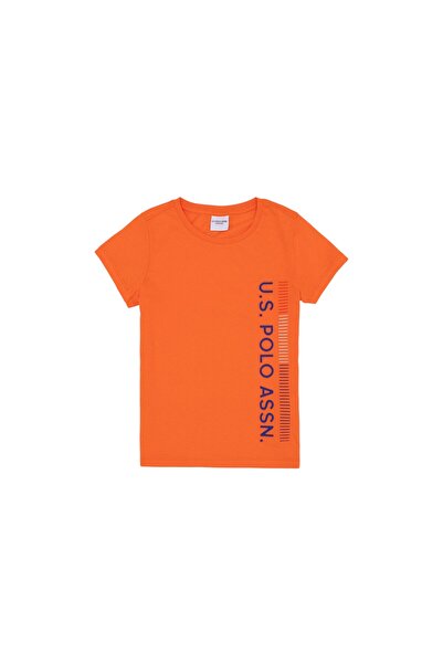 U.S. Polo Assn. 9-10 Years Old Orange T-Shirt