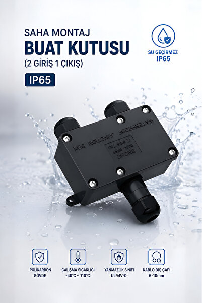 Nexo Saha Montaj Buat Kutusu (2 Giriş 1 Çıkış) - IP65