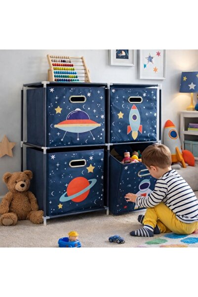 Gift Design Dulap modular cu 2 rafturi și 4 cutii de depozitare Space