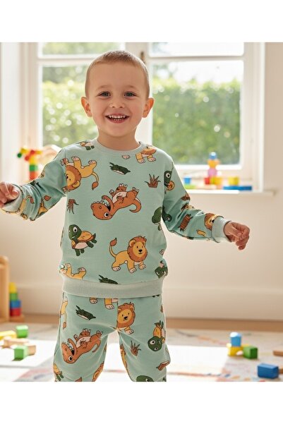 DNG TEKSTİL Erkek Çocuk Penye Pijama Takımı