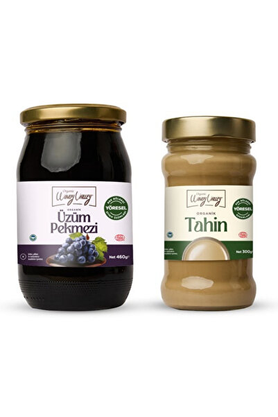 Organic Windy Valley Organik Üzüm Pekmezi (460 GR) - Organik Tahin (300GR) Şe...