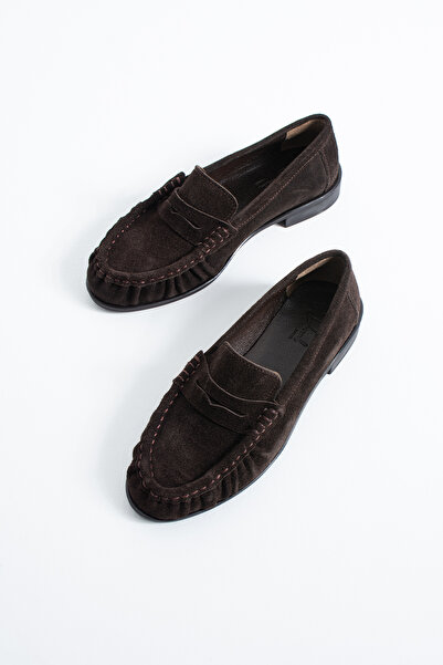 DUXAL SHOES Abelia Women's Genuine Suede Leather Loafer Shoes