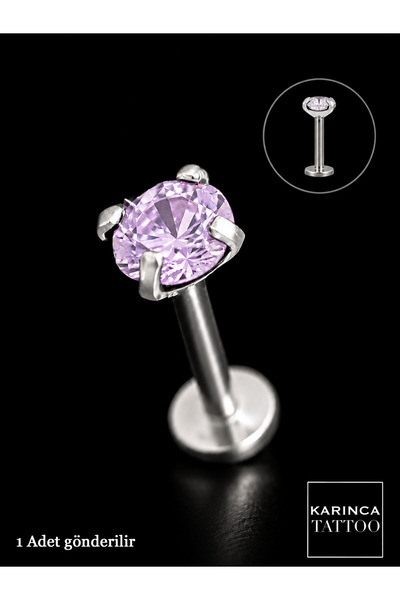 Karınca Piercing Renkli Taşlı Piercing Kıkırdak Forward Helix Conch Flat Kula...