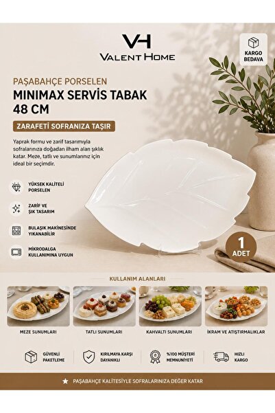 Paşabahçe Porselen Minimax 48 cm Servis Tabak
