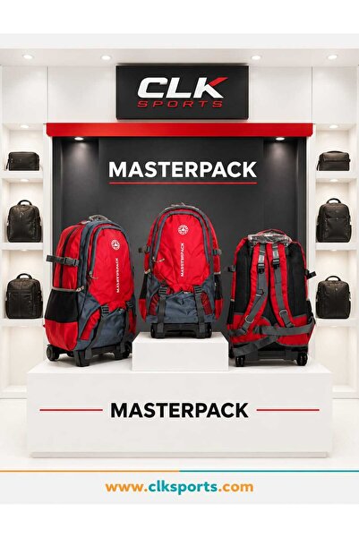 MASTER PACK حقيبة ظهر لجهاز الكمبيوتر المحمول للسفر مع عجلات ومقصورة لجهاز ال...