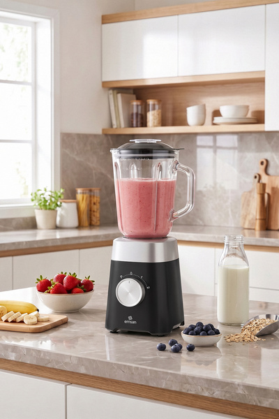 Emsan Emsan Multiblend Smoothie Blender Black 1000W