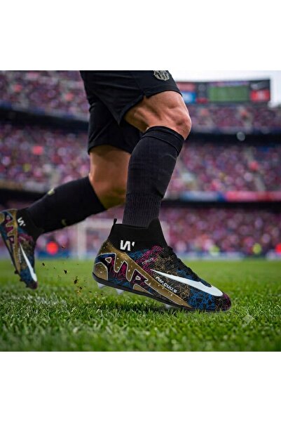 RUNSTEP PANTOFI DE FOTBAL CRAMPON CU TRICOLOGIE ȘOSETE