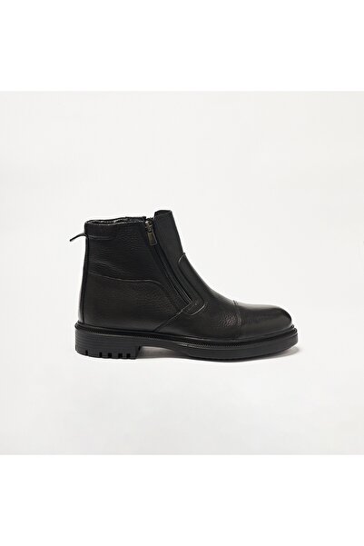 John May Men's Boots Og-25992 Black Flother