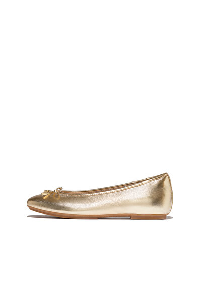 Fitflop Kadın / Kız Babet IH2-C89/675 DELICATO Bow Soft Metallic-Leather Ball...