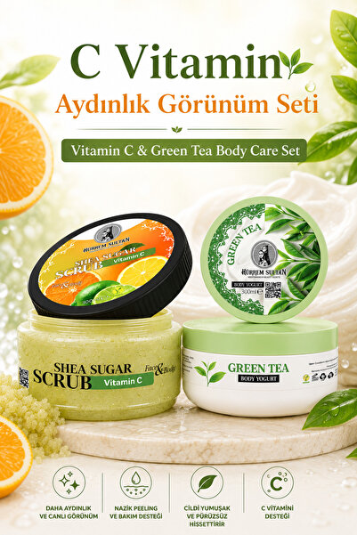 OTTORIA Shea Sugar Vitamin C Peeling and Green Tea Body Scrub Set |   Vitamin...