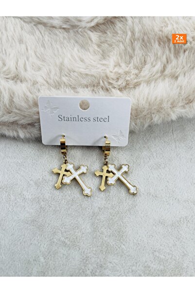Bozhi Steel Earrings 32 Gold Casual Elegance Gift
