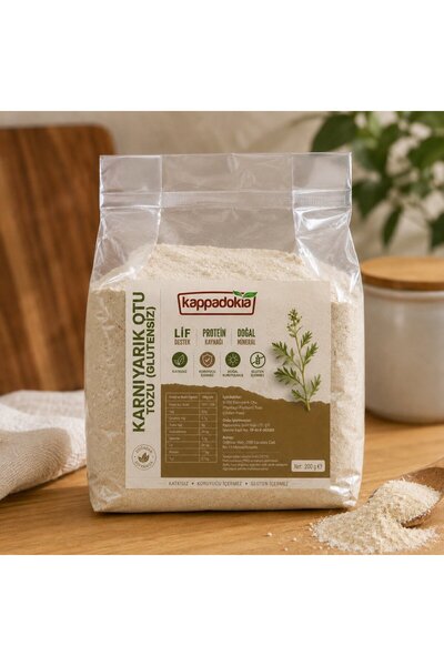KAPPADOKİA Glutensiz Karnıyarık Otu (Psyllium ) Tozu 200 g