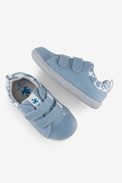 HOPFRÖG Pantofi pentru copii Smart Walker Canvas Play Eco, albastru deschis, ...