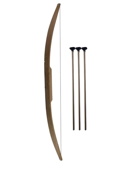 TURKAFONE Ahşap Ok Yay Takımı Doğal Gürgen,75 Cm.