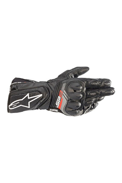 Alpinestars SP-8 V3 Korumalı Motosiklet Eldiveni Siyah Beyaz