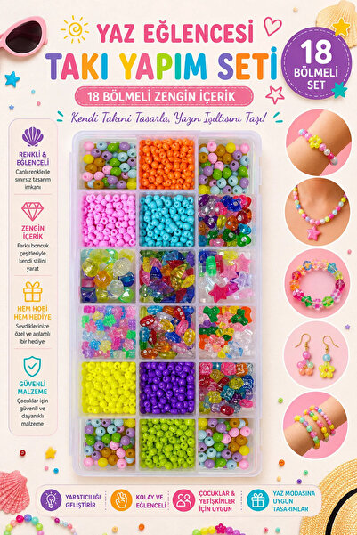 By MO Accessories Boncukla Takı Yapma Hobi Seti - Boncukla Kendin Yap - Hobi ...