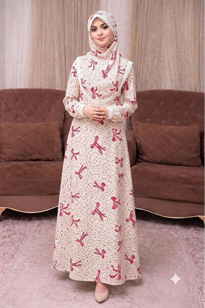 ALDAIYR One-Piece Women's Embroidered Prayer Dress