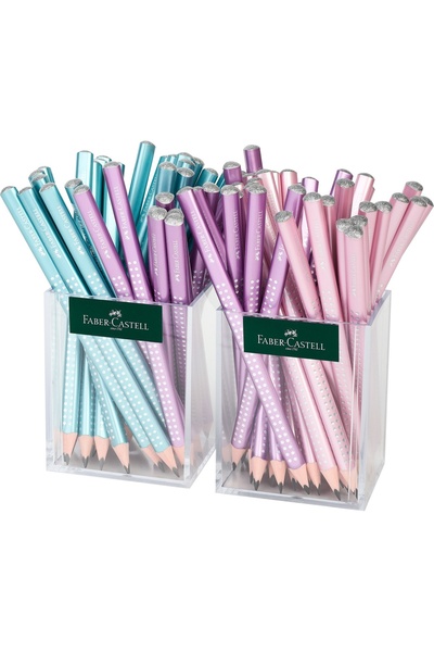 Faber Castell Creion de grafit Sparkle Jumbo 2 x 36 Cutie de plastic 2023 Fab...