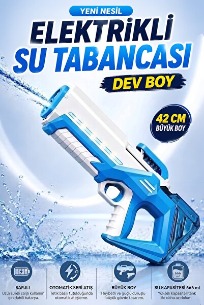 Brother Toys Büyük Boy Otomatik Atış Yapan Işıklı Elektrikli 12 Metre Menzil ...