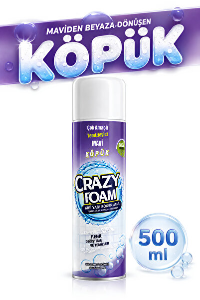 CRAZY FOAM - SİHİRLİ MAVİ KÖPÜK ( 500 ml Sprey )