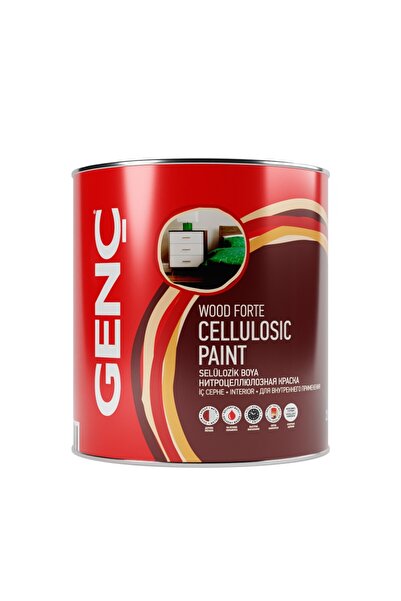 GENÇ Selülozik Ahşap Boya Mat Renkler 1000 Beyaz 2.5 L