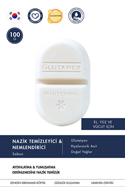 GLUTANEX Glutatyonlu Katı Sabun Leke Karşıtı Aydınlatıcı El Yüz Vücut 100gr