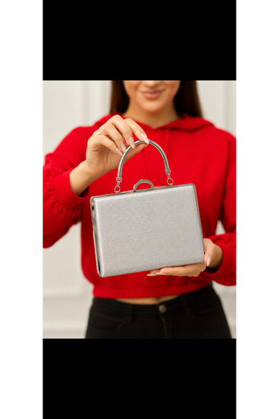weem bag Elysara EB0715 | SİNDİRELLA GÖZ ALICI KARE KASA SAPLI ABİYE ÇANTA