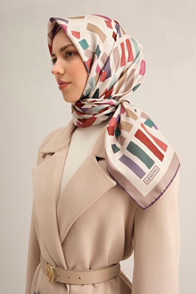 Armine وشاح حرير تويل 100% لموسم صيف 2025 9341D 04