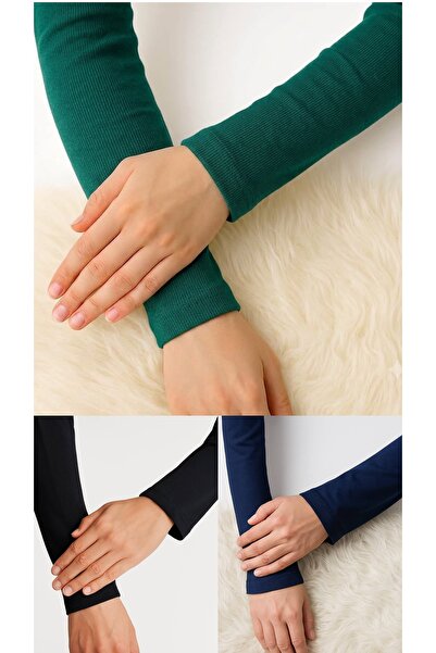 ALDAIYR 3 Pieces of Hijab Sleeves Combed Cotton Prayer Sleeves Kol2908