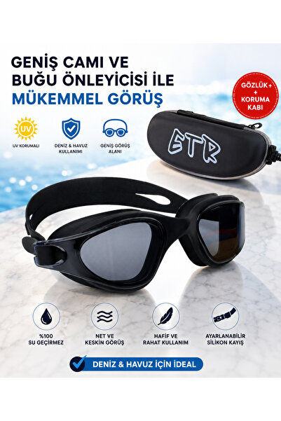 Etr Adult Teen Comfortable Sea Pool Swimming Goggles Set (Glasses Glasses Kabi)