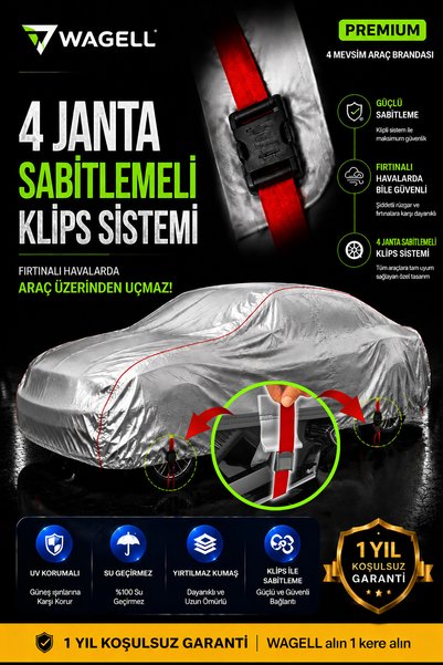 wagell Sedan Araçlar Ile Uyumlu Lüks Araba Brandası Miflonlu Branda Oto Çadır Örtü