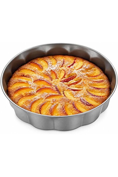 Blackstone Round Carbon Steel Nonstick Baking Pan 28 cm Fluted Cake Pan for C...