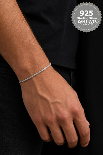 Sterling Silver 3MM TİLKİ KUYRUĞU BİLEKLİK 925 AYAR GÜMÜŞ -Şans Ve Bereket Bi...