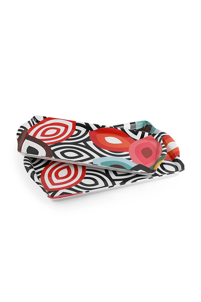 Decovetro Melamine Tray Set of 2 Lavinia Series