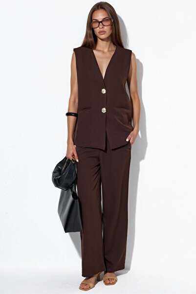 Hiccup Bdart Long V-Neck Buttoned Vest