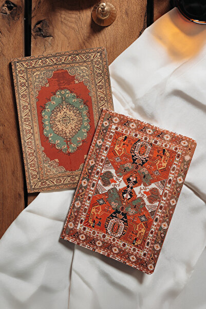 Bazen Defter A5 Unlined Double Notebook Set - Journal, Collage, and Notepad 1...