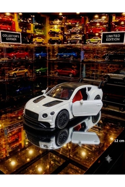 OYUNCAKSAHİLİ Bentley Turbo Sport Metal Yarış Araba 12x5 Kapılar Bagaj Camı A...