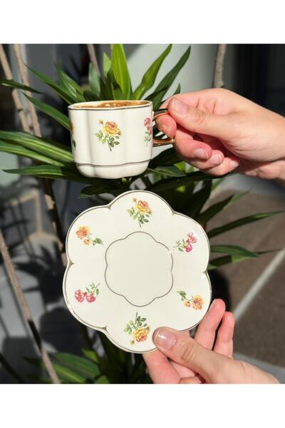 Onedekor Set of 6 April Coffee Cups 90Cc