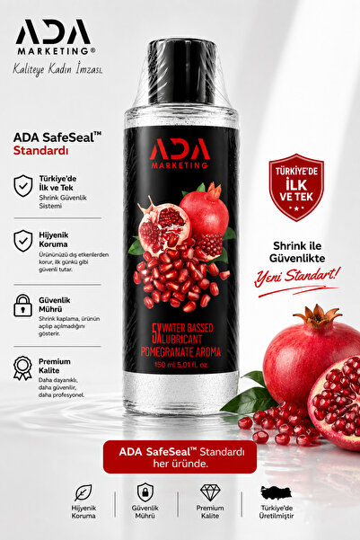 Ada Marketing 150 ml Nar Aromalı Yenilebilir Kayganlaştırıcı Jel Özel Seri