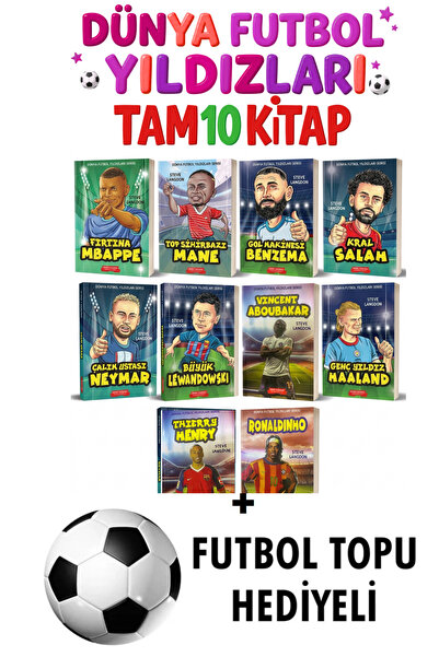 GÖNÜL YAYINCILIK DÜNYA FUTBOL YILDIZLARI 10 KİTAP MSİ SALAH MBAPPE NEYMAR VS ...