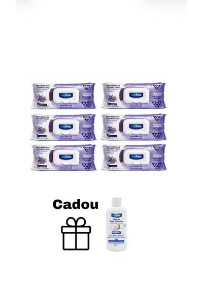 Deep Fresh Set 6 pachete Servetele pentru multi suprafete lavanda, bicarbonat...
