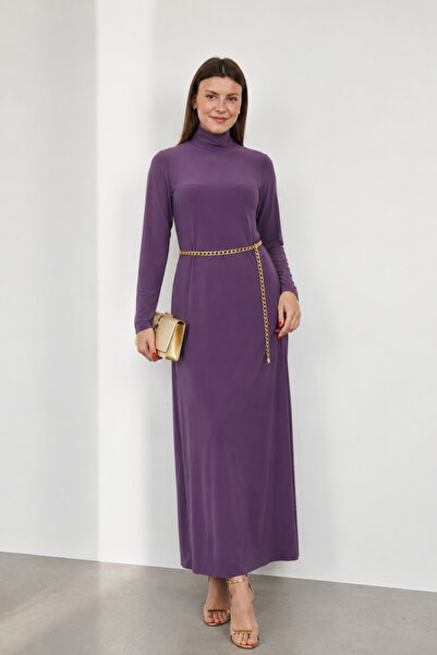 penyebizden Rochie Dora pentru femei, lungime maxi, cu gât roșu, culoare nisi...