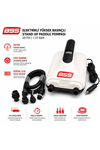 BAYSTATE SPORTS BSS Yüksek Basınçlı SUP Pompası 20PSI