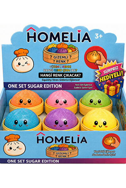 HOMELIA SQUİSHY Gizemli Renk Çin Mantısı Oyuncak – Sık Bırak Stres Giderici Y...